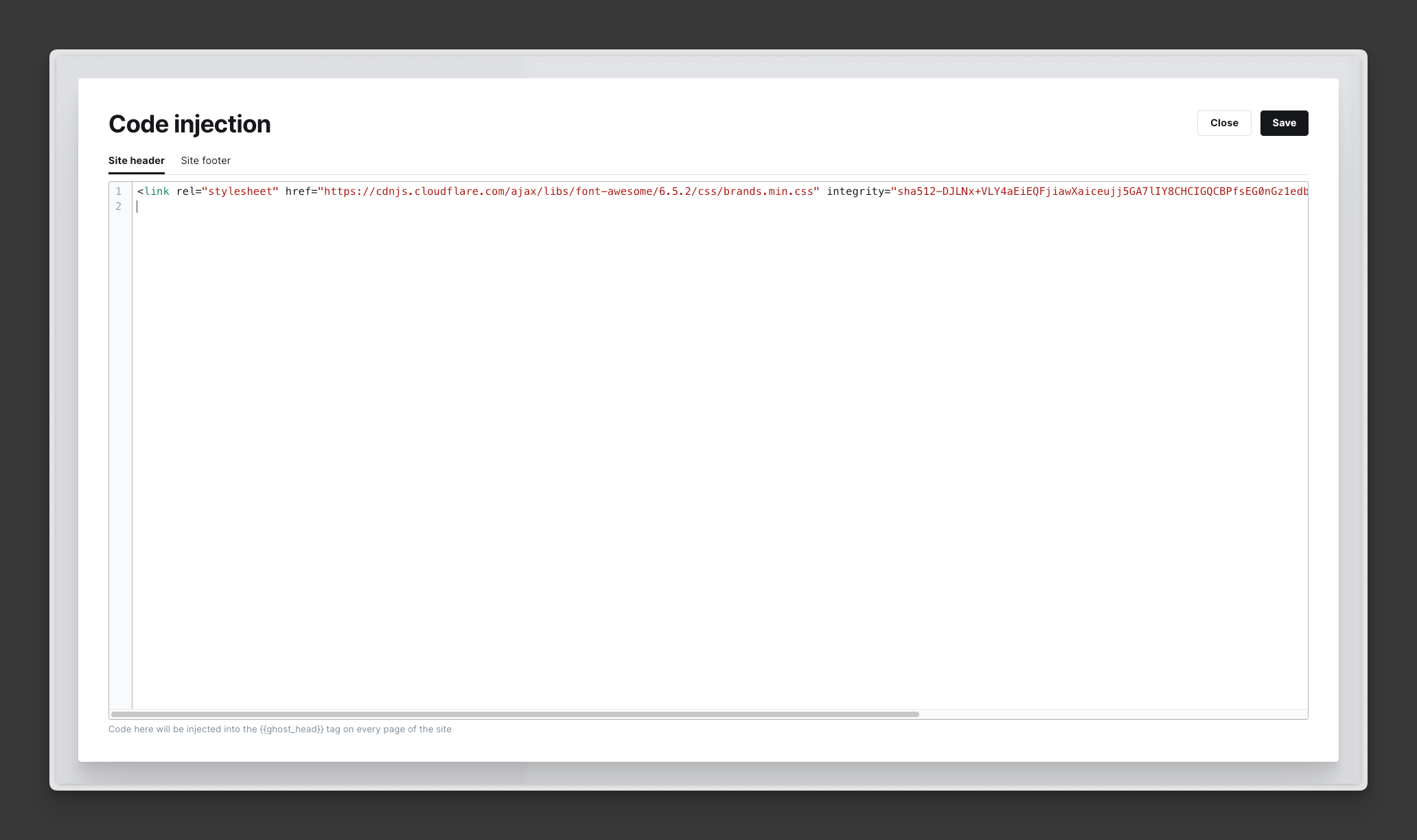 Add FontAwesome to your Ghost site